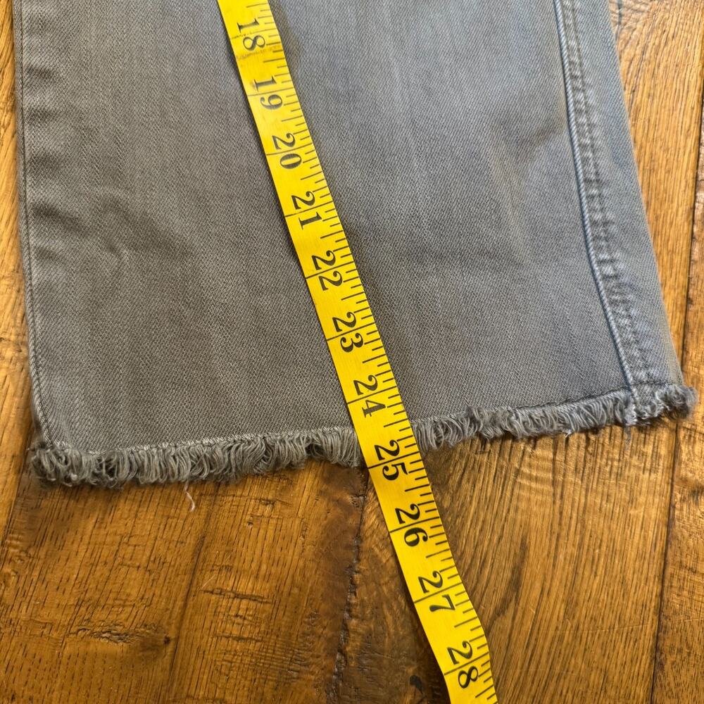 Judy Blue Women's Vintage High-Waisted Cropped Jeans 7/28 Wide Leg Olive Green - Picture 6 of 8
